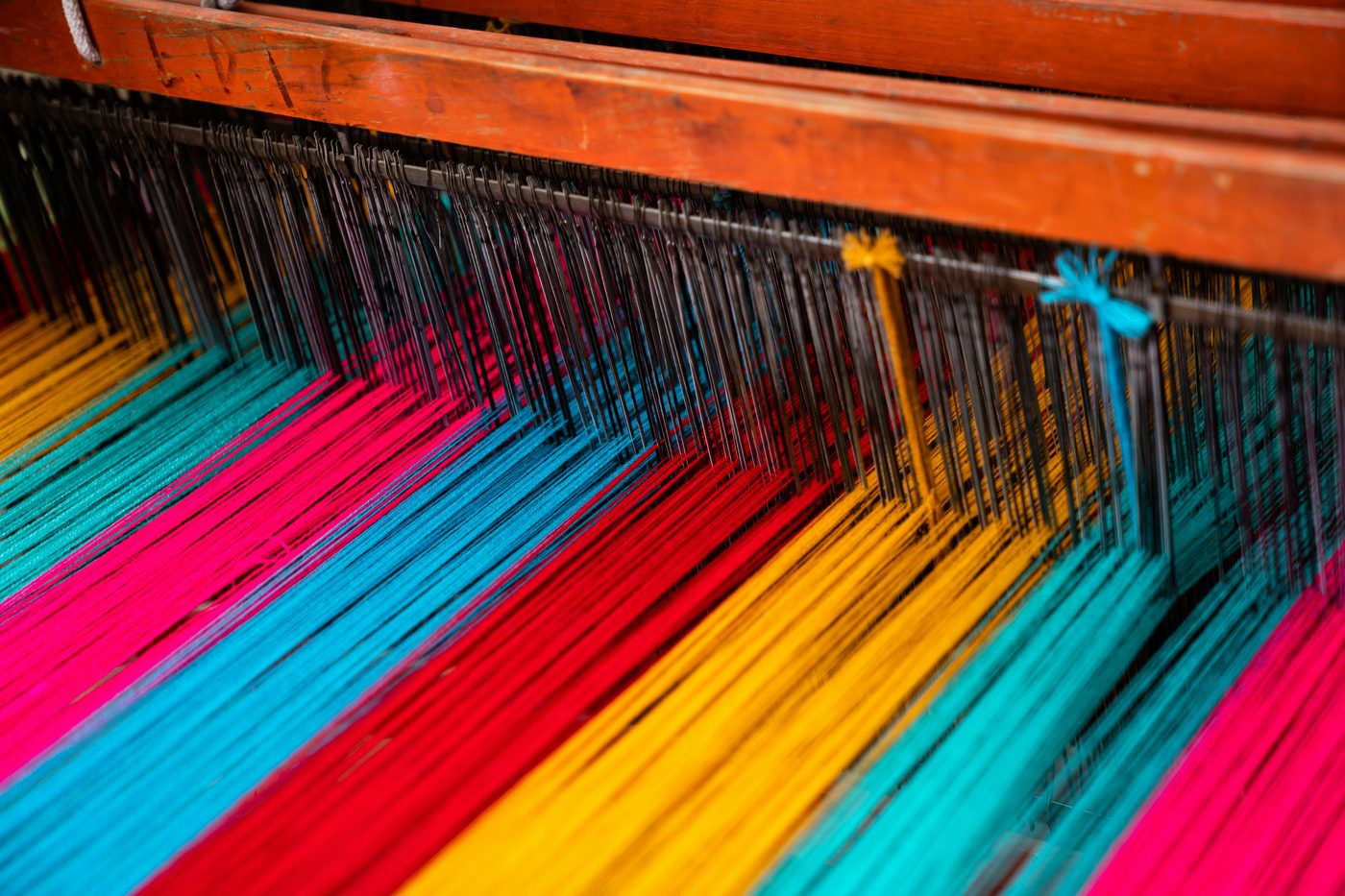 Silk weaving loom