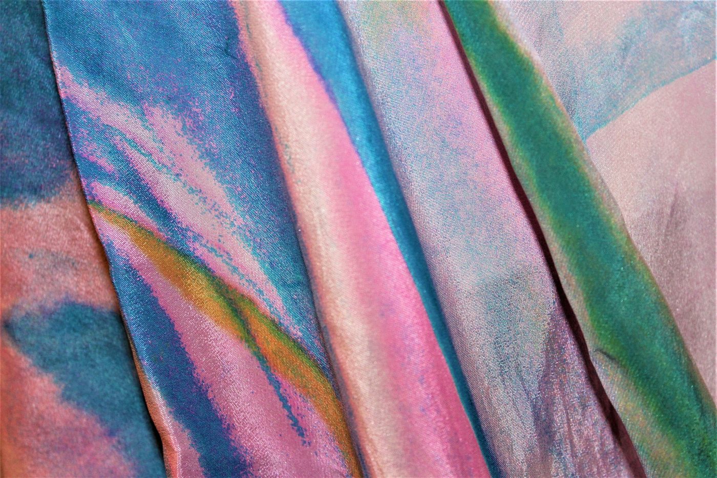 Colorful silk fabric
