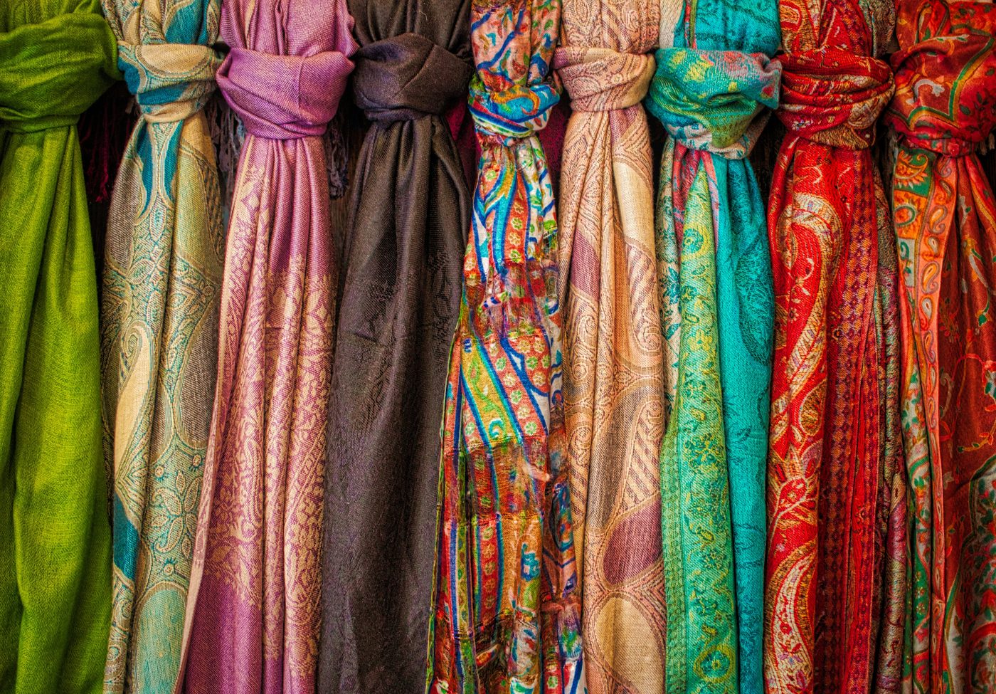 Silk brocade gold textile