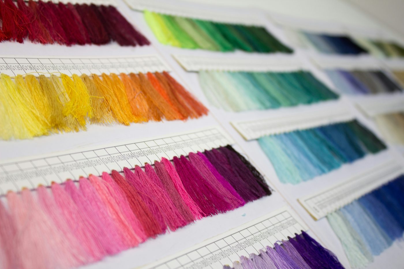 Fabric samples exhibition